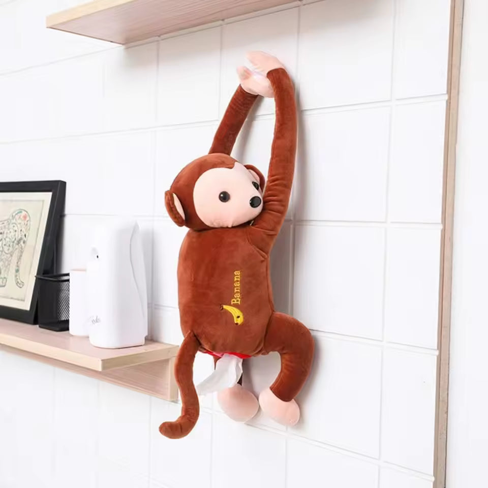 Cartoon Monkey Tissue Holder for Car