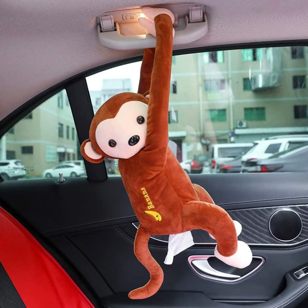 Cartoon Monkey Tissue Holder for Car
