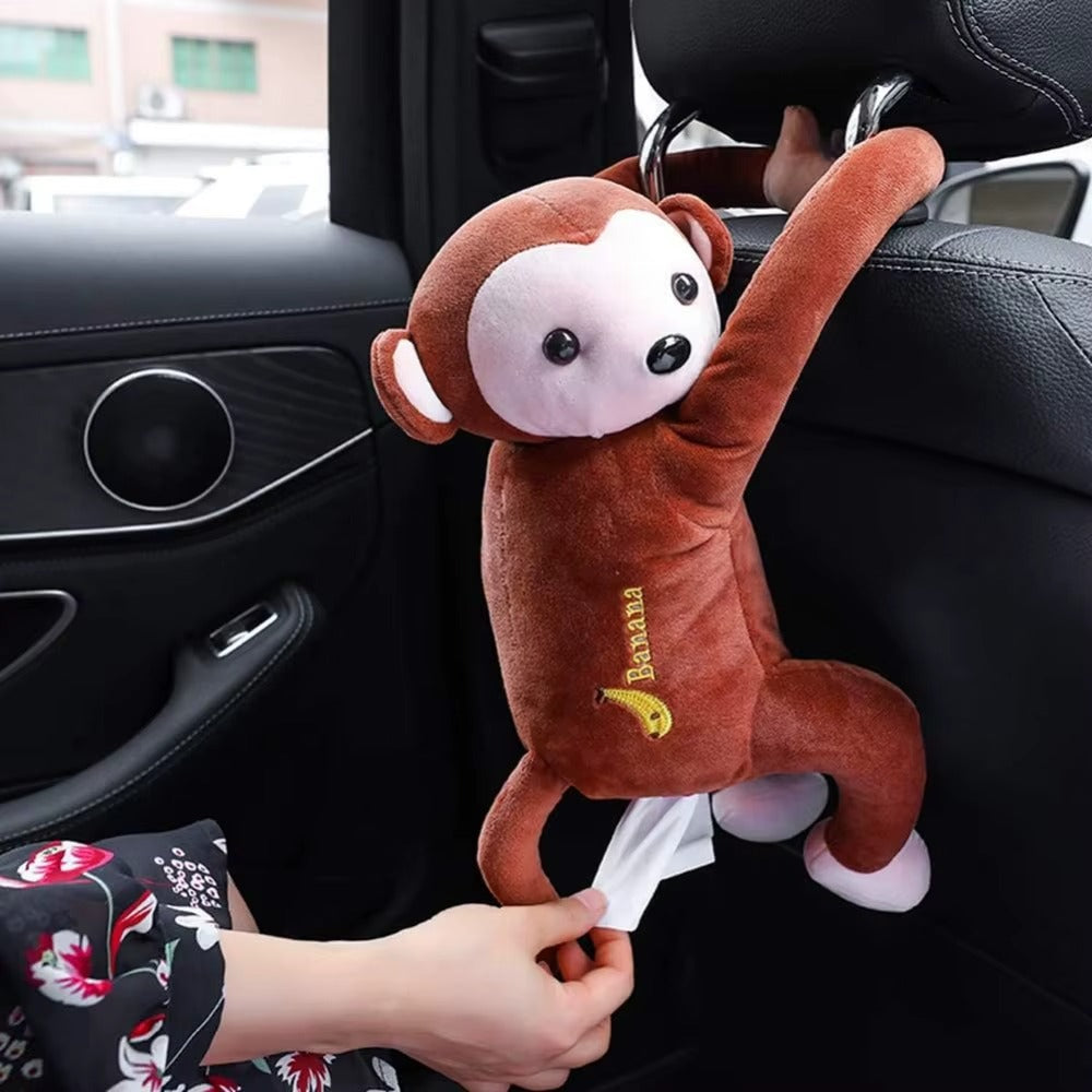 Cartoon Monkey Tissue Holder for Car