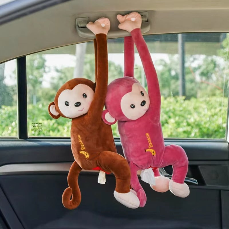 Cartoon Monkey Tissue Holder for Car